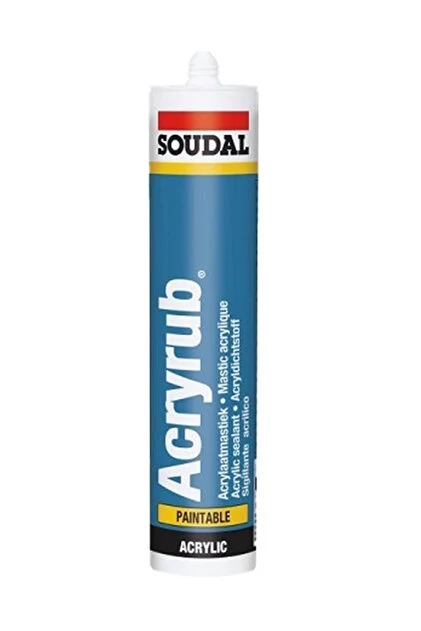 1_org_zoom (1) Soudal Acryrub Siliconize Mastik - Görsel 1